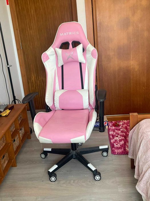 Cadeira Gaming Rosa Matrics