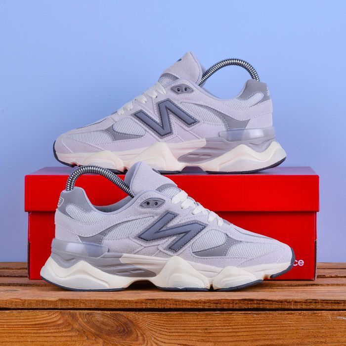 (2276) Кросівки у стилі New Balance 9060 сірі з білим (36-41) нб nb