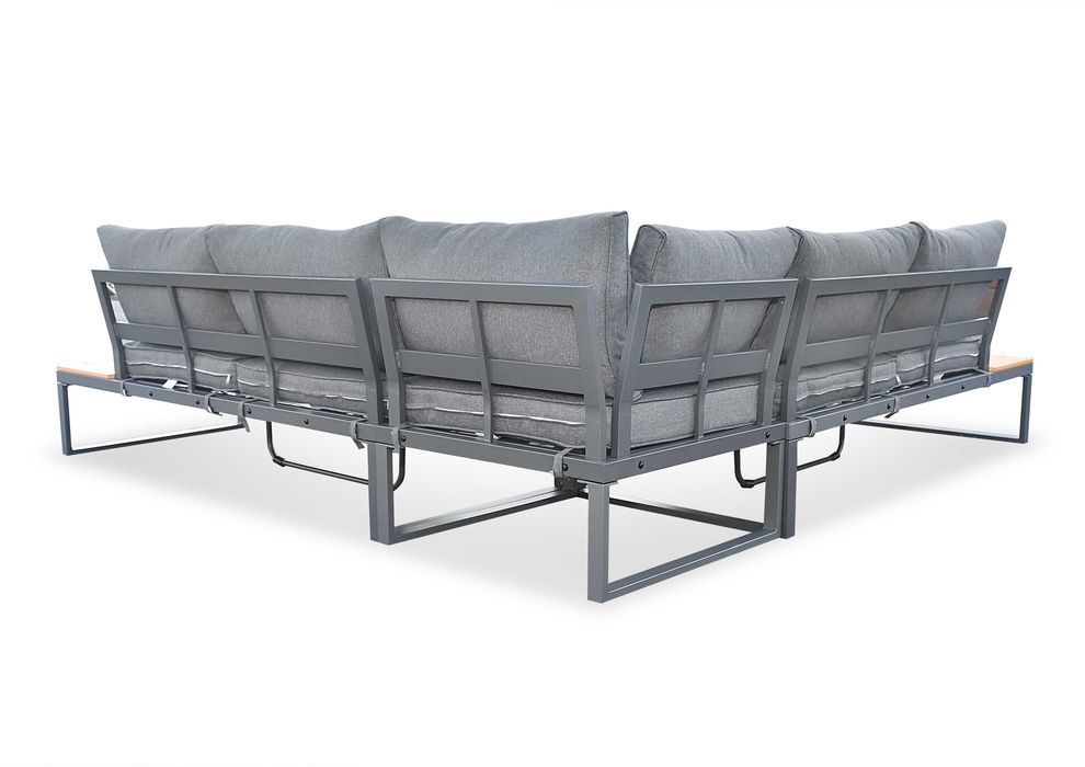 Nowy zestaw mebli ogrodowych aluminiowy narożnik + stolik kawowy