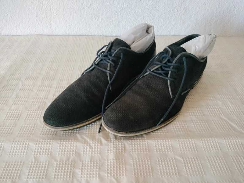 Sapatos de vela casuais camurça azul escuro Suits Inc