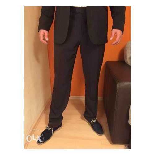 Garnitur męski Brice slim brązowy