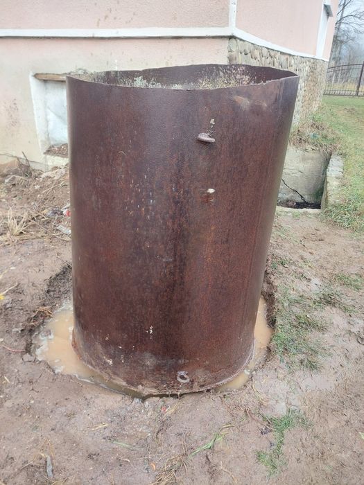 Бочка Чугунна грубостінна 5мм 500л