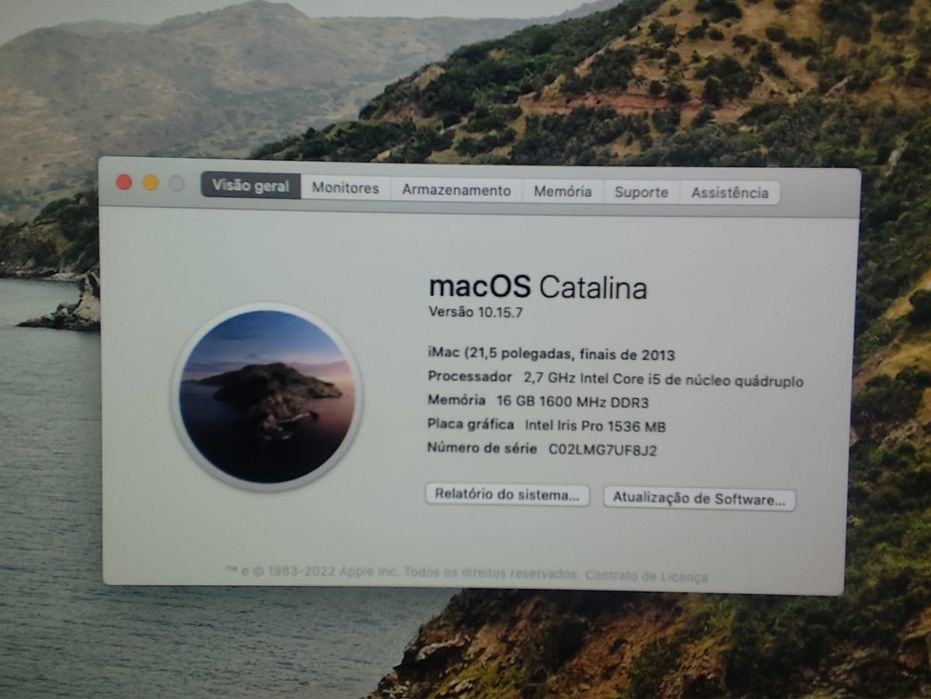 iMac 21,5”, para venda em bom estado.