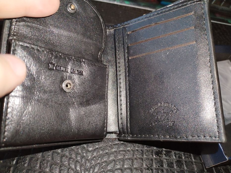 Carteira nova pele Paul & Shark preta