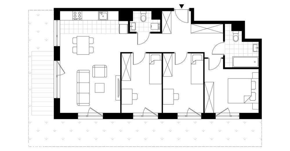 4-pokojowe mieszkanie 75m2 + ogródek Bez Prowizji