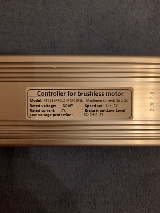 Sterownik do silnika roweru elektrycznego model KT48SVPRCLD-HTKO2FXL