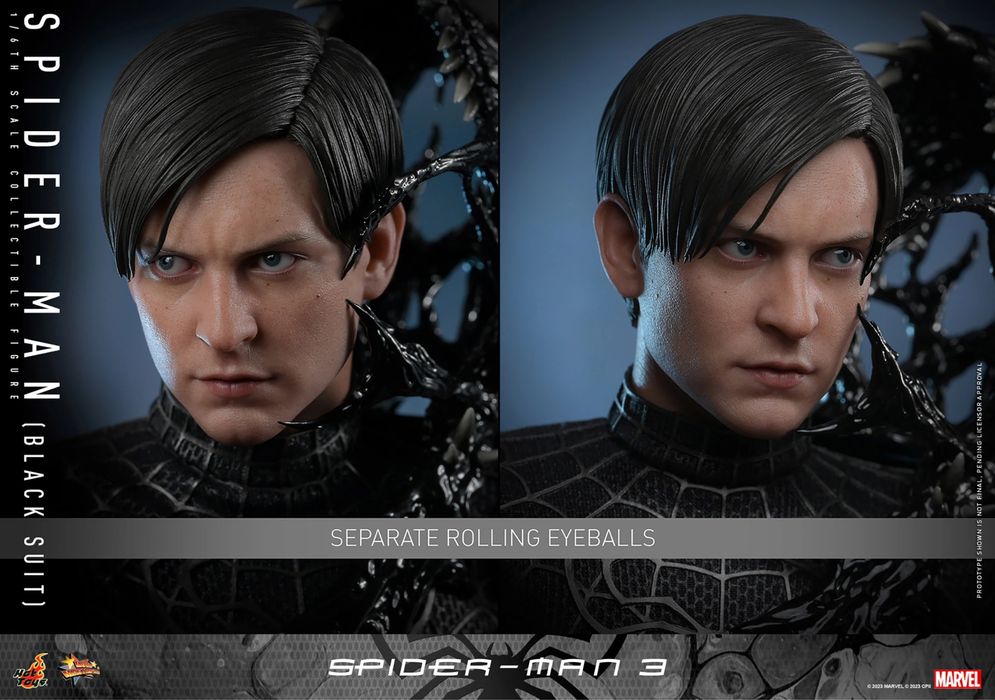 Фігурка 1/6 Hot Toys MMS727 Spider-Man (Black Suit) Spider-Man 3