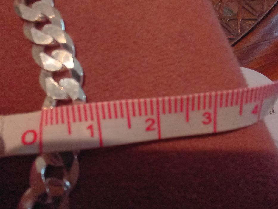Srebrny łańcuch pancerka 925 50cm 34,5g