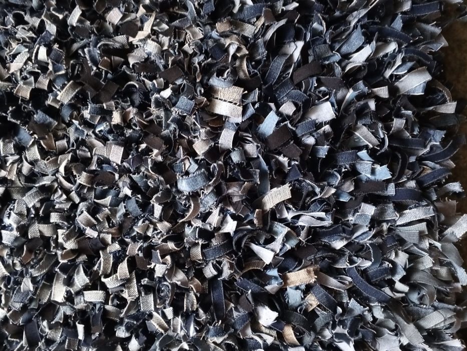 Коврик джинсовый ручной работы