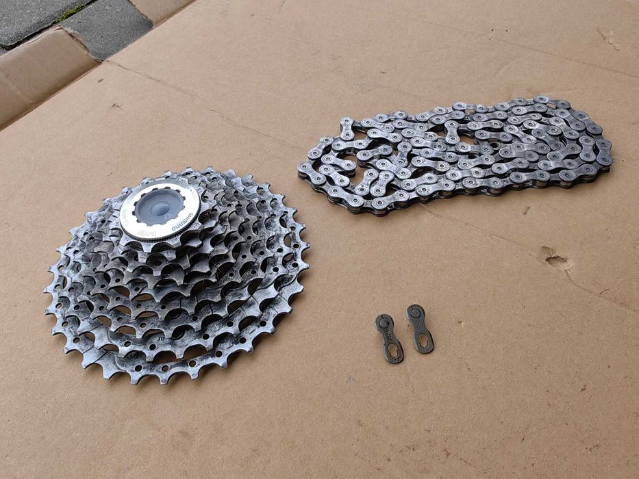 Kaseta Deore XT CS-M770 + Łańcuch HG93 + spinka Sram