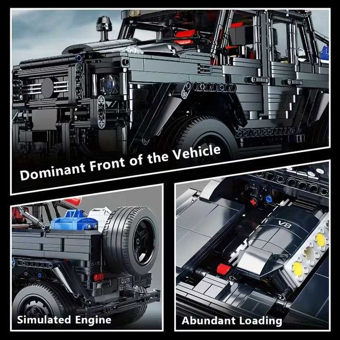 Конструктор MB G63 6X6 - 3224 деталей