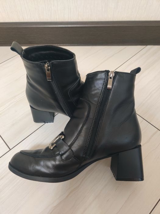 Шкіряні ботінки Patent демісезон