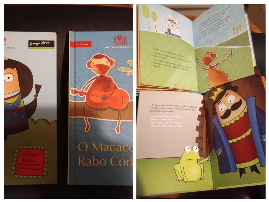 Livros de contos infantis com CD