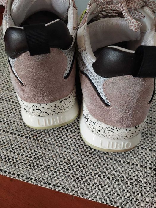 Liu Jo sneakersy skóra platforma 38