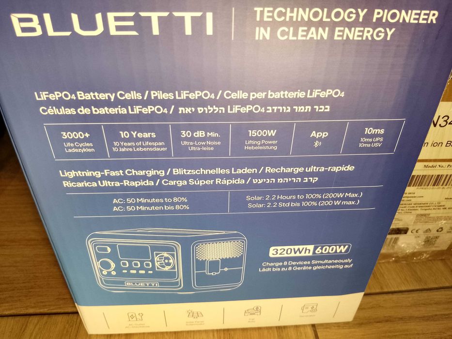 Нова Bluetti Premium 30v2 (320Вт-г) Гарантія 5 років (Розетка)