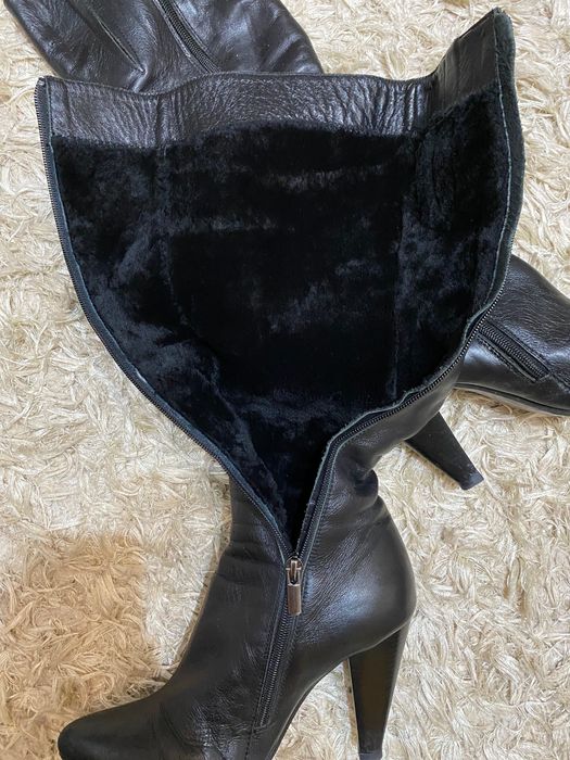 Зимние(евро зима)кожаные сапоги