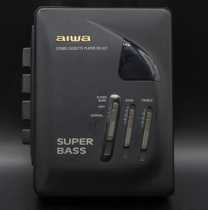 Walkman Aiwa HS-G21 Super Bass - A funcionar 100%. Tem 34 anos.