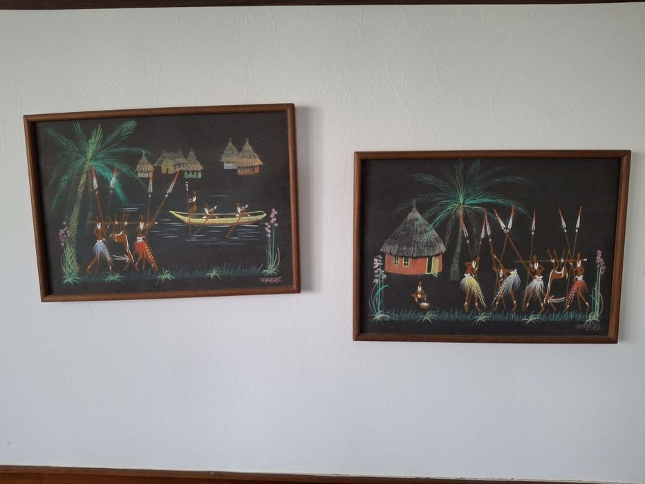 Quadros antigos batik assinados