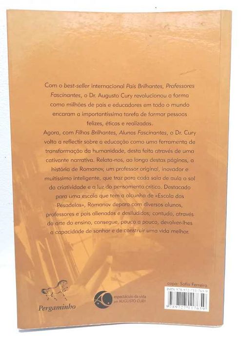 Filhos Brilhantes, Alunos Fascinantes, de Augusto Cury