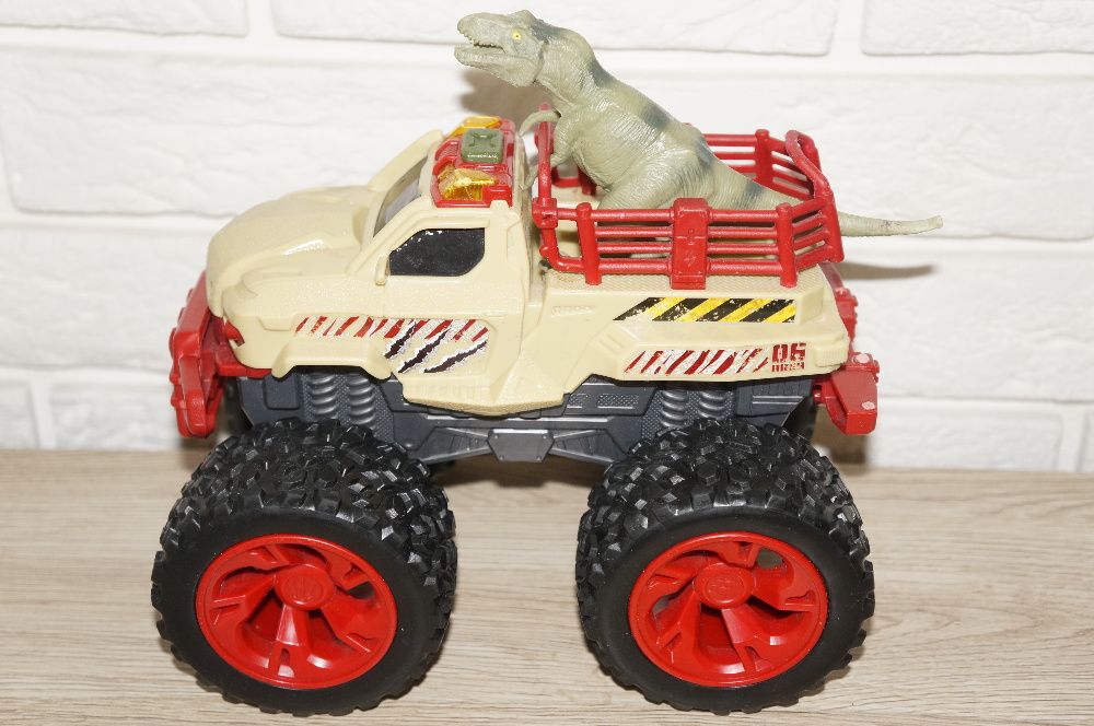 samochód terenowy + Dinozaur światło dźwięk Dino Chaser Dickie Toys