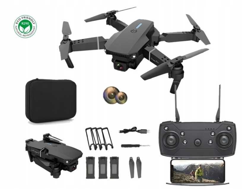 Dron E88 Pro z kamerą HD 4K, RC składany FPV WiFi