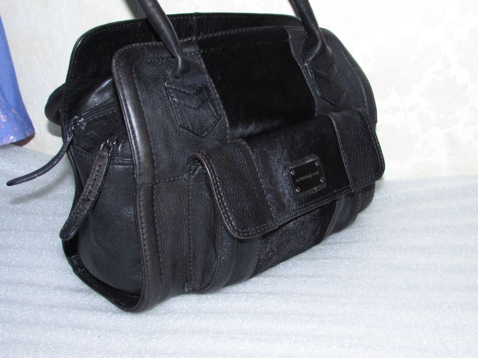 Брендовая сумка 100% натуральная кожа+мех ~patrick cox~