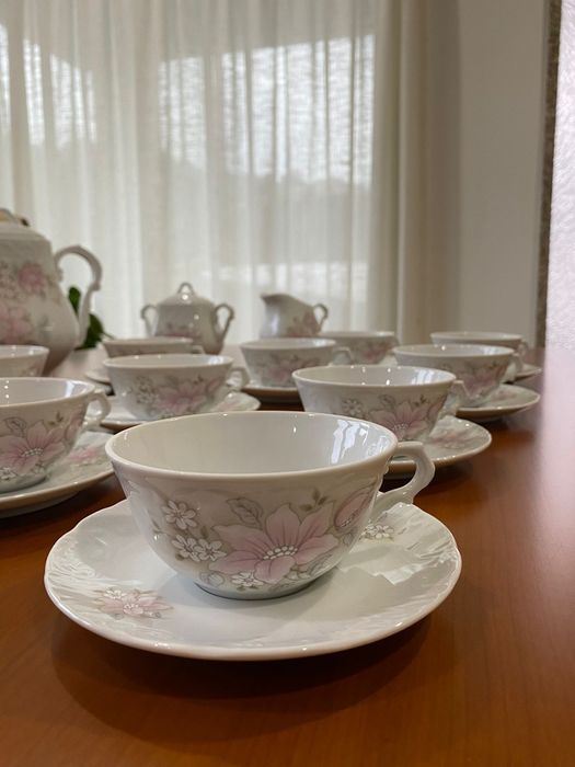 Jogo de chá novo Vista Alegre