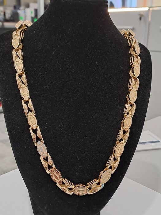 Złoty Łańcuch splot Cartier 585 187 g 65 cm Nowy