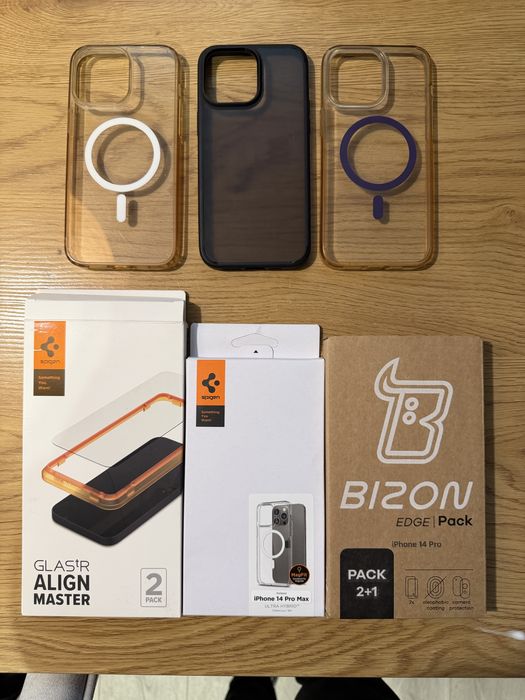 Pakiet. 4x Etui + szklo Iphone 14 pro max