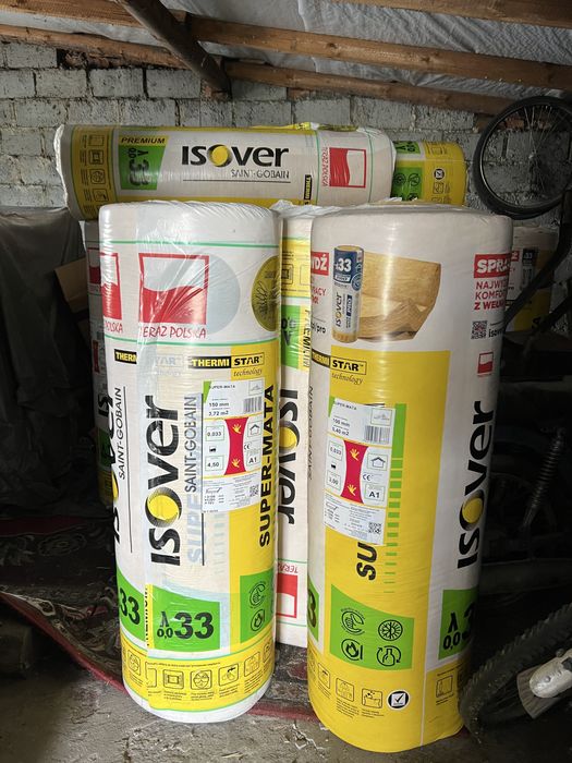 Wełna mineralna Isover SuperMata 0.33 100mm 8szt.