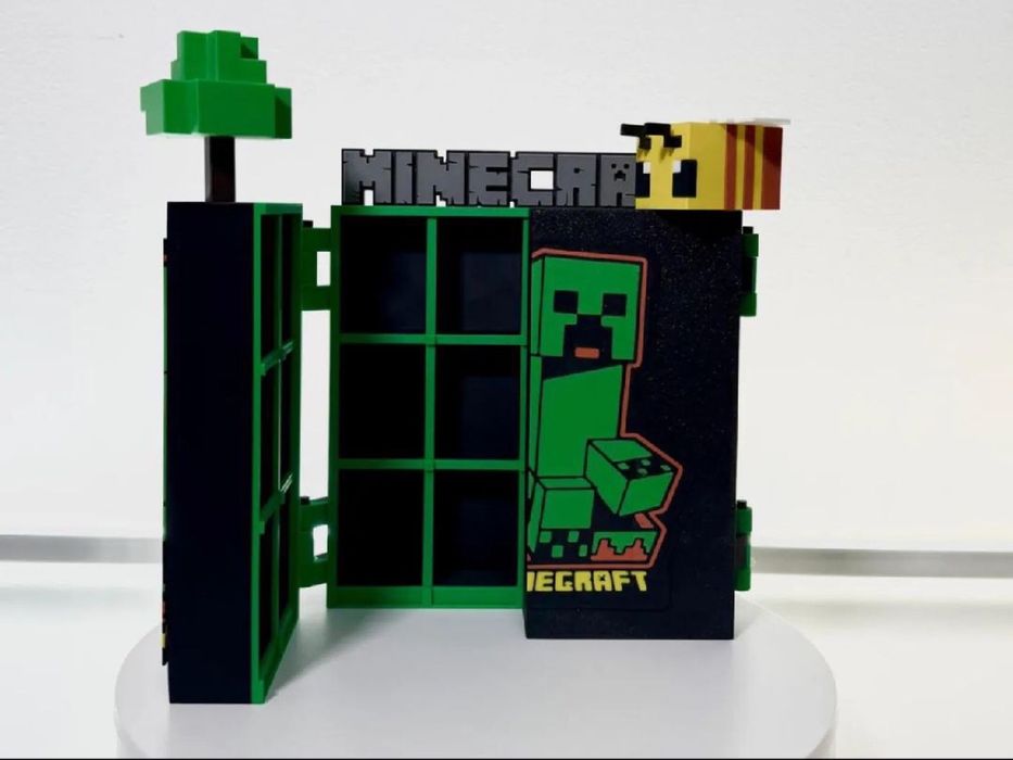 Шафа-Стенд Minecraft ‼️для фігурок Майнкрафт Кіндер, поличка