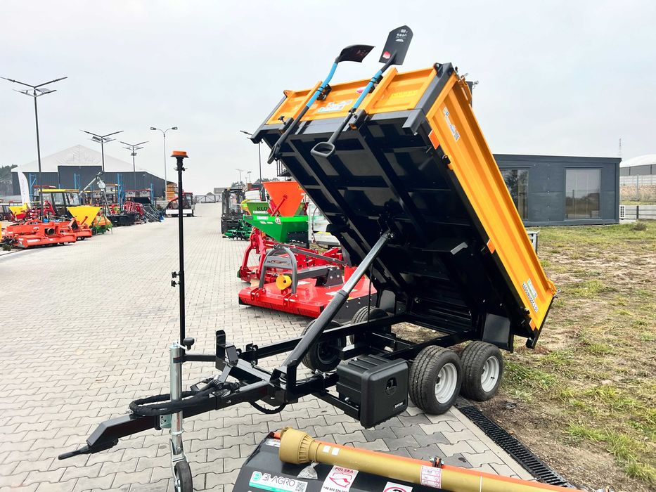 Przyczepka przyczepa ogrodowa budowlana 1.5 -2.5T +Kiper TANdem -RATY