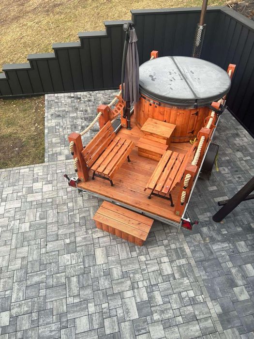 Mobilne jacuzzi sauna balia bania wynajem Limanowa i okolice