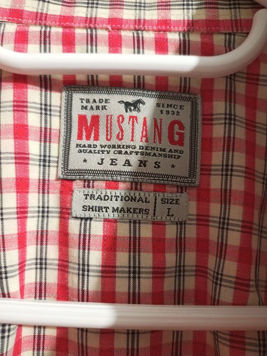 Чоловіча сорочка Mustang розмір L-XL 100% бавовна  на кнопках