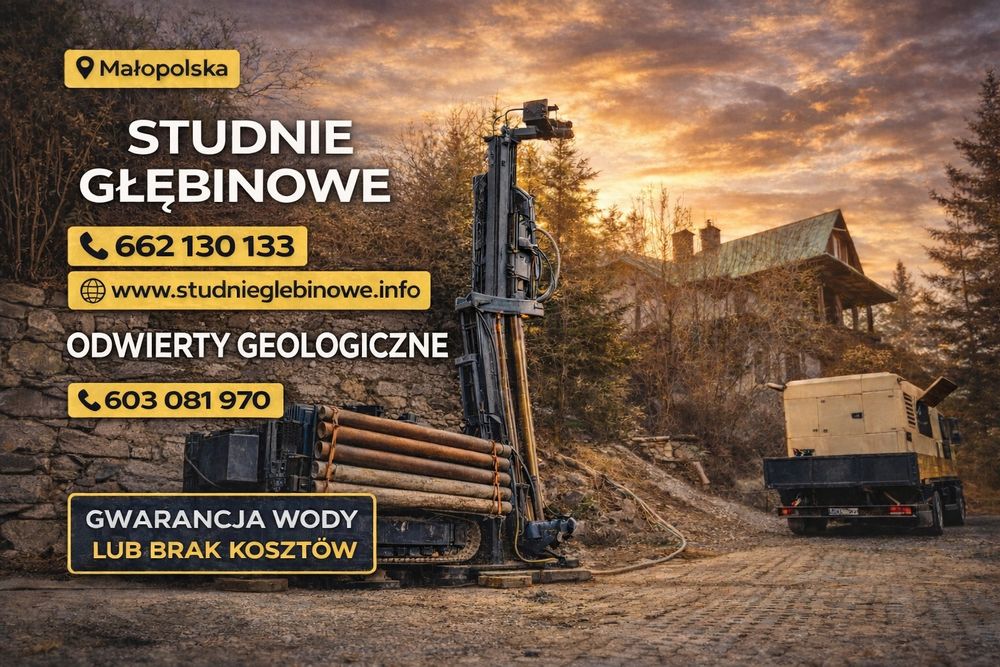Studnie Głębinowe, Odwierty Geologiczne, Szukanie Wody ERT,