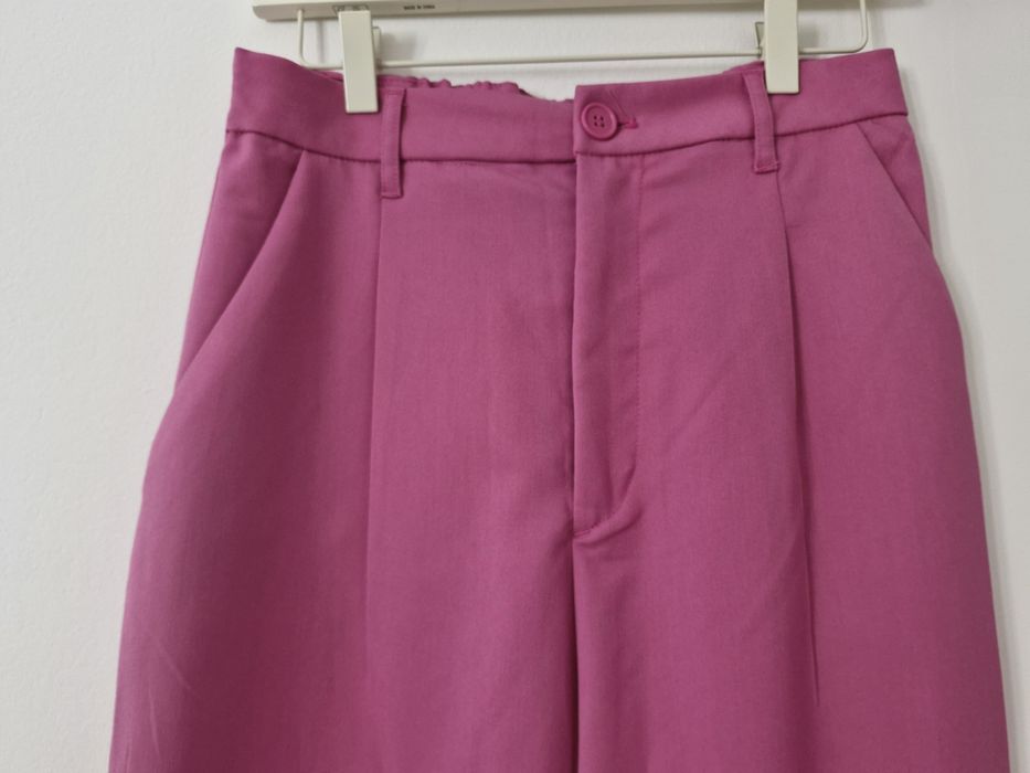Spodnie różowe szerokie 7/8 H&M Divided 40