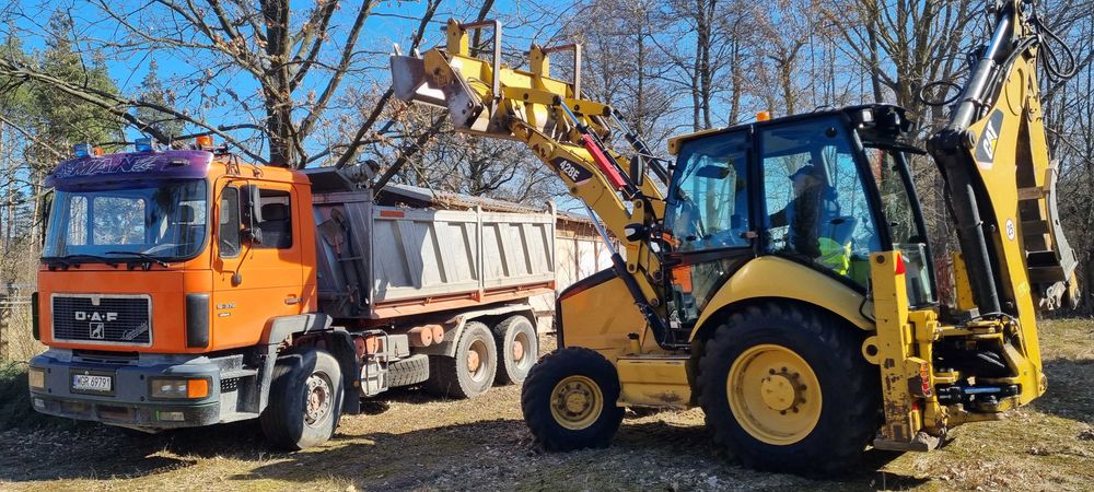 Usługi Koparko ładowarką, minikoparka, wywrotrka
