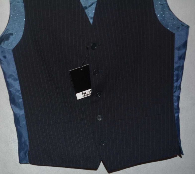 Elegancka kamizelka garniturowa wełniana Scott 46
