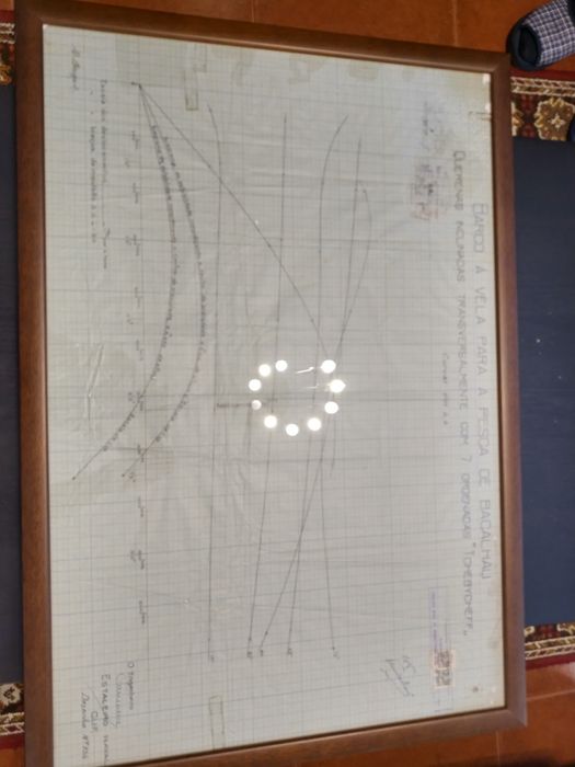 Desenho construção do Lugre Santa Maria Manuela