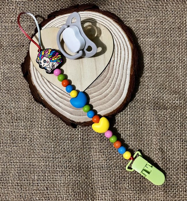 Prende chupetas de silicone