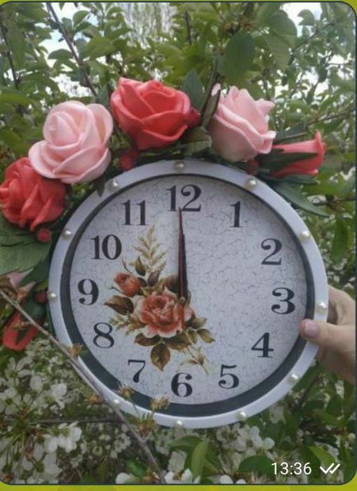 Настенные часы ручной работы