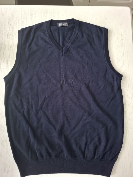 Sweter męski cieńki bez rękawów rozmiar L jak nowy