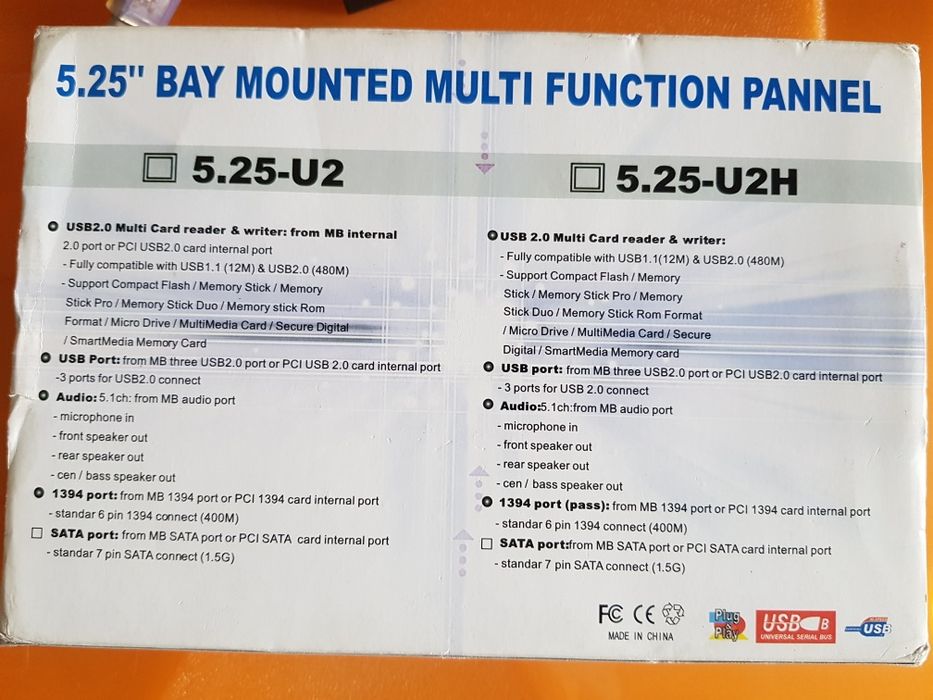 5.25-inch Multi-Function Bay Panel64286134852481122