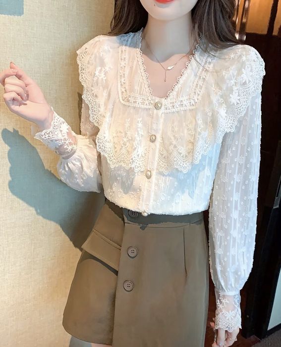 Рубашка вінтажна дуже гарна біла