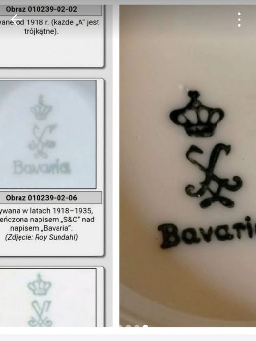 Filiżanka Oscar Slegelmilch 200 ml, datowana 1918r do 1935r