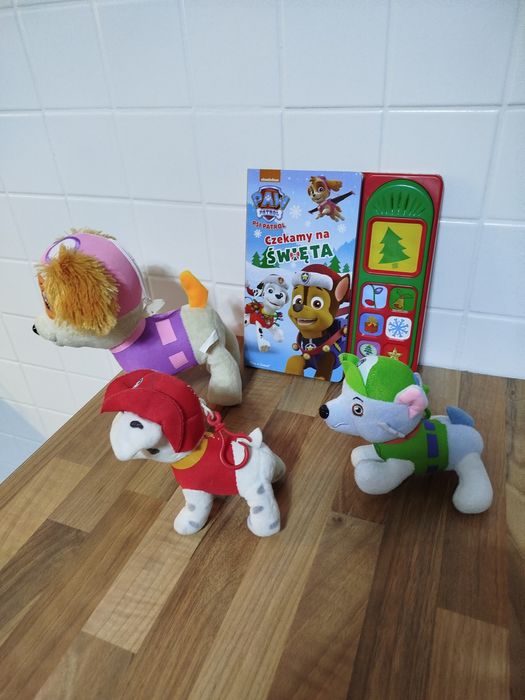 Psi patrol książeczka z dźwiękiem i maskotki