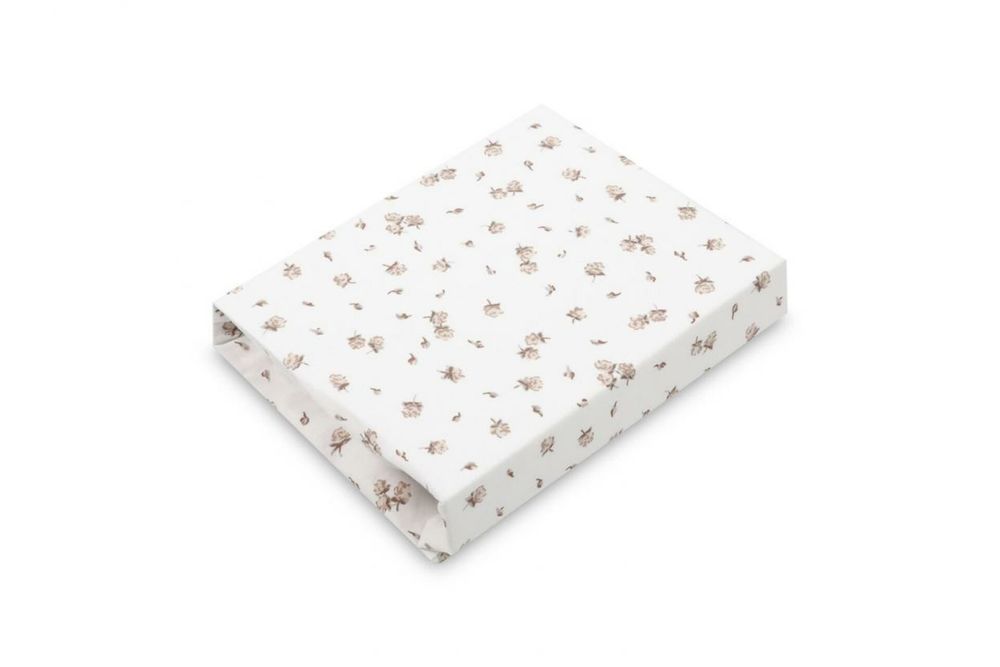 Prześcieradło drukowane bawełna rose beige 60x120 Sensillo