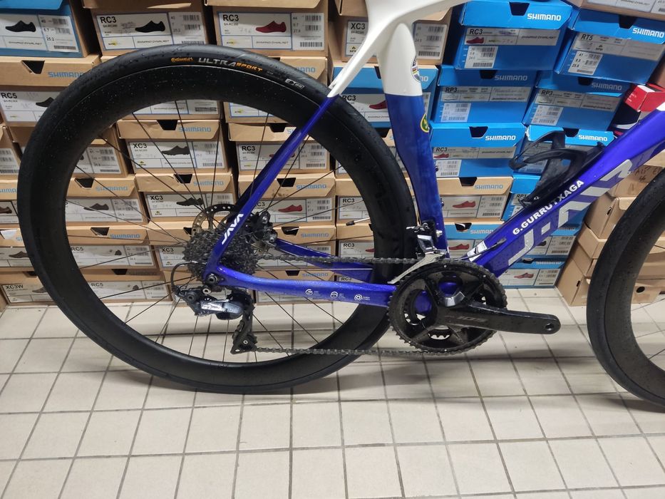 Bicicleta de disco rodas carbono