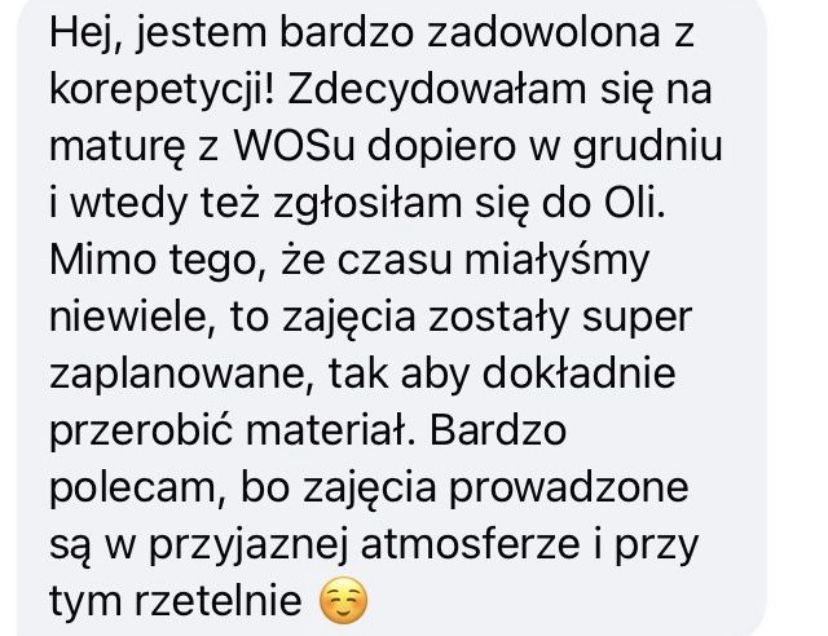 Korepetycje WOS wiedza o społeczeństwie matura 2026 hit 2027
