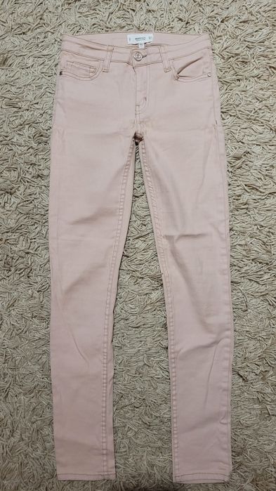 Mango jeansy nude 34